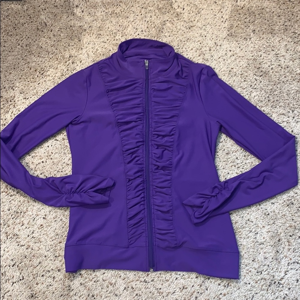 90 Degree by Reflex Purple Workout Jacket- Medium